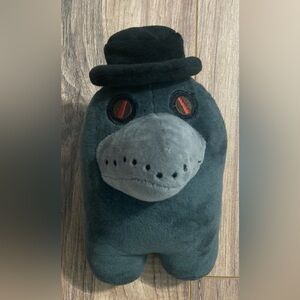 Toikido Among Us Plush - Black Crewmate Plague‎ Doctor Crow 8”